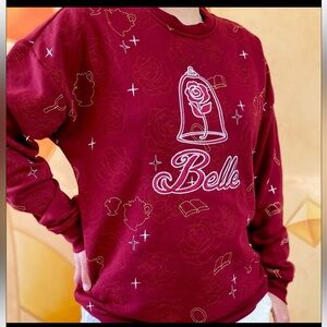 Disney Princess Belle Enchanted Rose Sweatshirt 2X BoxLunch Beauty & The Beast